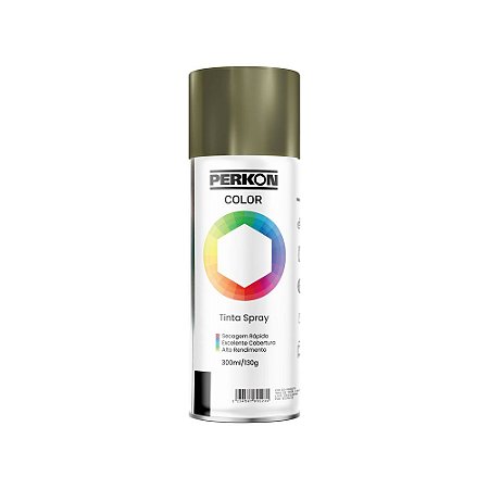 Tinta Spray Metálica Ouro 300ml PERKON 7185