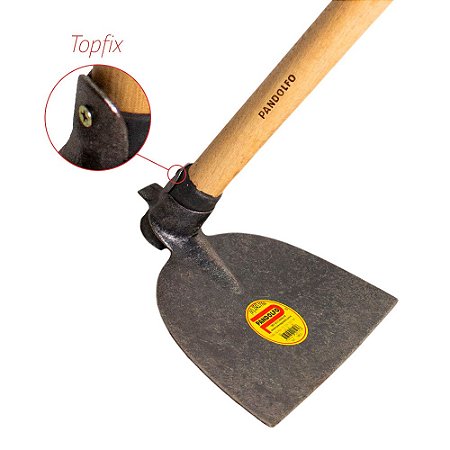 Enxada Forjada Leve Estreita 24cm c/Cabo 1,3mt TOPFIX PANDOLFO 740-24