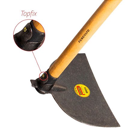 Enxada Forjada Leve Larga 30cm c/Cabo 1,3mt TOPFIX PANDOLFO 740-30