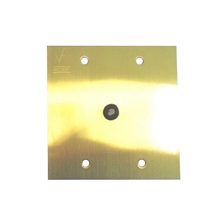 Placa Piso Latão 4x4 Passagem Cabo STAMPLAC PP06/00