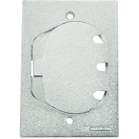 Placa Piso Alumínio 4x2 Unha para 1 RJ45 TRAMONTINA 56121/088