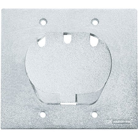 Placa Piso Alumínio 4x4 Unha para 3 RJ45 TRAMONTINA 56121/089