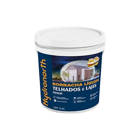 Borracha Liquida Impermeabilizante Balde 16kg Branca HYDRONORTH 10536