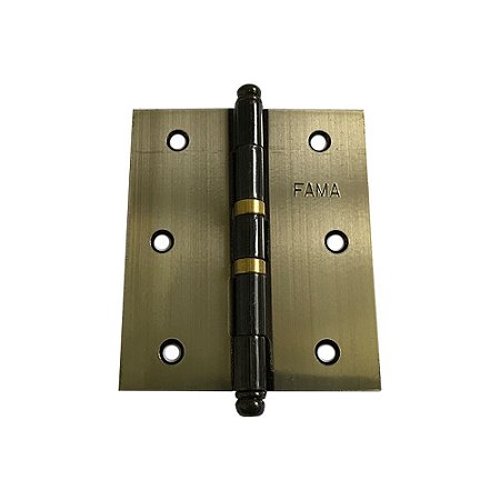 Dobradiça 1525 FOX 3.1/2"x3" Com Anel FAMA Caixa c/12 Peças