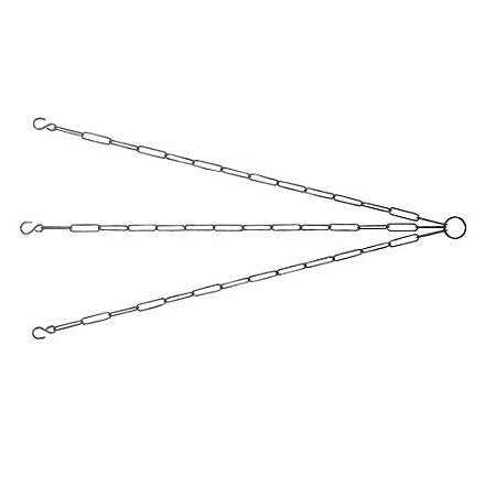 Corrente p/ Xaxim Bicromatizada 1,6 x 65 SAO RAPHAEL 6327065R 12Peças