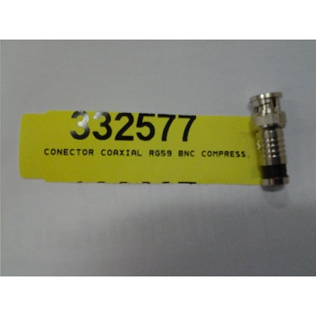 Conector Coaxial Compressao  Bnc DEZCOMP RG59  4119 c/10pçs