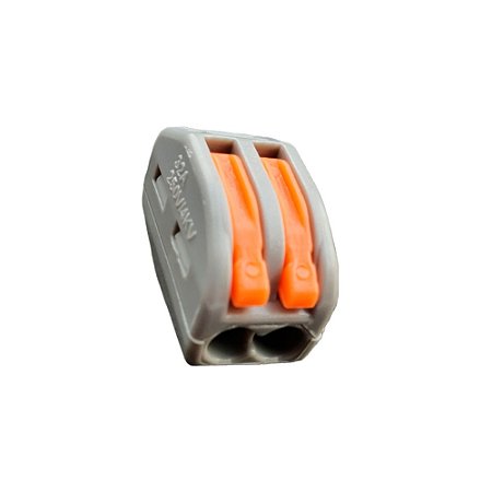 Conector de Emenda Flow 2Polo 4mm – ASANTOS 3212 Kit c/ 10 Peças