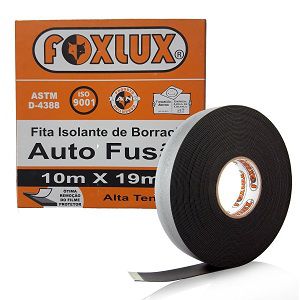 Fita Isolante Auto Fusão 10m X 19mm Foxlux
