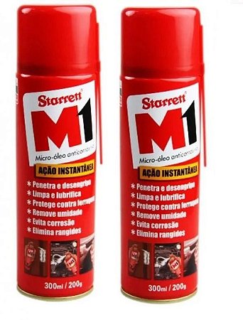 Óleo Lubrificante Desengripante M1 STARRETT 300ml Spray