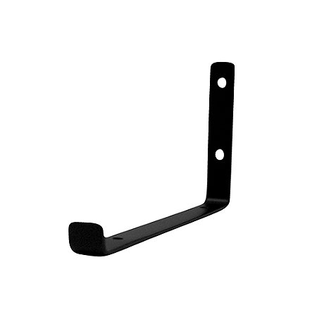 Cantoneira Mão Francesa Invertida Preta 20cm LOTH 6Peças