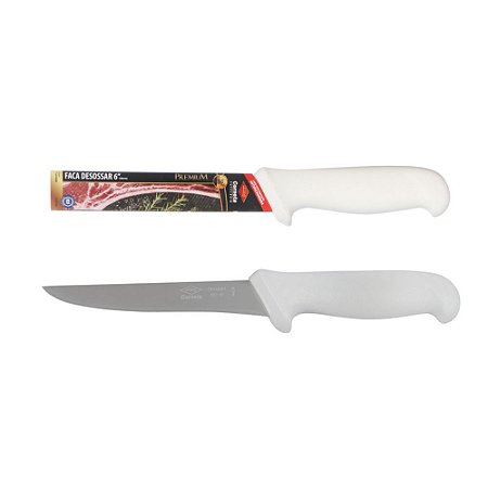 Faca CORNETA Desossar Premium Cabo Branco 06" 7555106