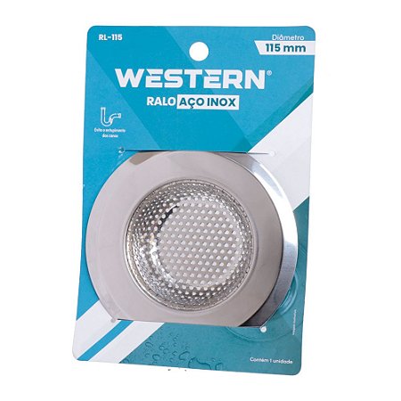 Ralinho de Pia com Tela Inox 115mm WESTERN RL-72