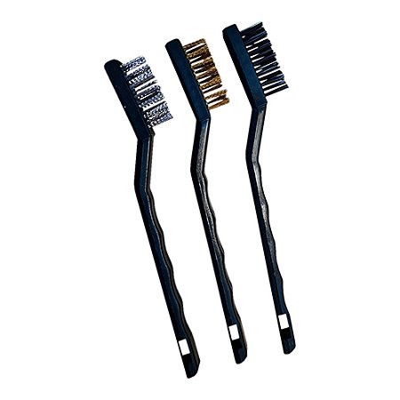 Escova de Aço com Alça – Kit com 3 Peças DISFLEX