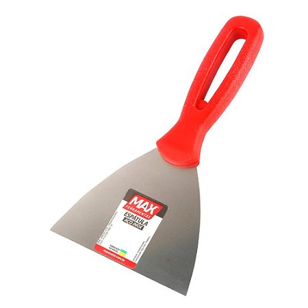 Espátula MAX Aço Inox 12 cm com cabo plástico