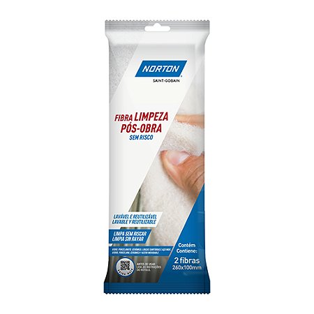 Fibra Abrasiva NORTON Pós-Obra Branca  2Peças