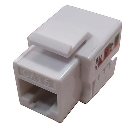 Conector Keystone Fêmea CAT6 Branco