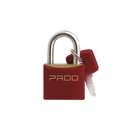 Cadeado PADO Color 25mm - Vermelho