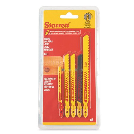 Lâmina de Serra Tico-Tico STARRETT para Madeira - BU1 (5 peças)