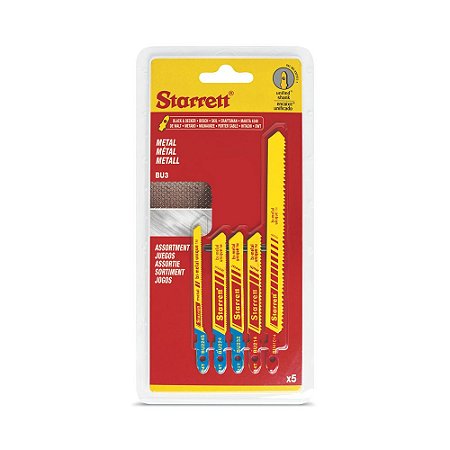Serra Tico-Tico STARRETT BU3 Metal – 5 Peças