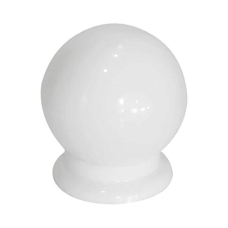 Puxador Bola Grande ABS 1 Furo Branco BENDOOR 7680GBB 20Peças
