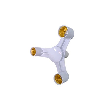 Soquete Adaptador E27 para 3 Lâmpadas INTERNEED – Ref. 072799