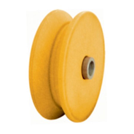 Roldana Nylon “V” DETONI com Eixo Furado 2" – 1269001 2 Peças