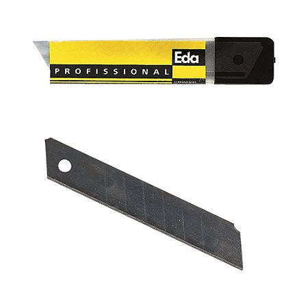 Lâmina para Estilete Larga EDA 8TC – Cartela com 10 Peças