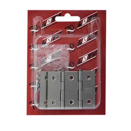 Dobradiça REAL 13521 2" Aço Polida – Blister com 3 Peças