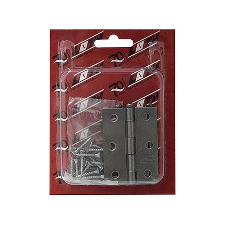 Dobradiça REAL 13526 2.1/2" Aço Polida – Blister com 3 Peças