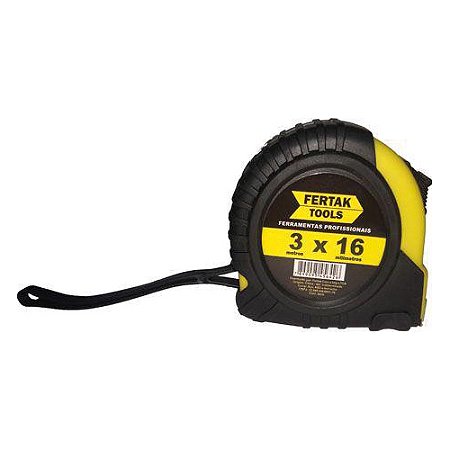 Trena 3mt Emborrachada 16mm Amarela FERTAK