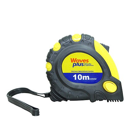 Trena 10 Metros Emborrachada 25mm Amarela WAVES