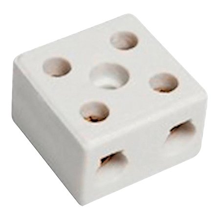 Conector FERTAK Porcelana 16 mm Bifasico 8203 – 12 Peças