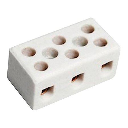 Conector FERTAK Porcelana 16 mm Trifasico 8205 – 12 Peças