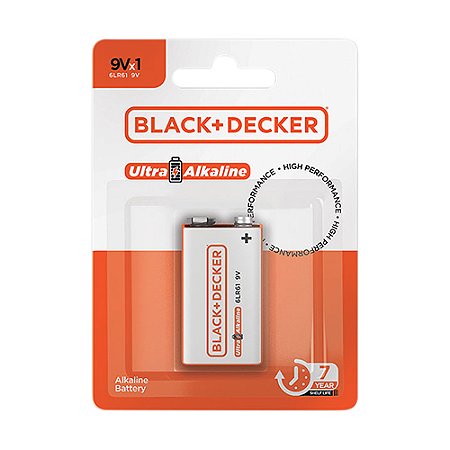 Pilha Alcalina B&D 9V