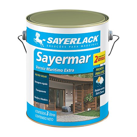 Verniz Marítimo Sayermar SAYERLACK 3 Litros