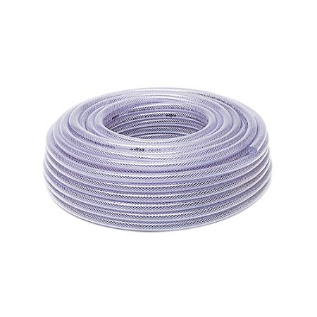 Mangueira Cristal Trançada PT250 OLIPLAS 1/2" x 2,2mm – Rolo 50 Metros