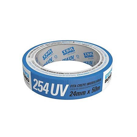 Fita Crepe TEKBOND Imobiliária Azul 24mm x 50m