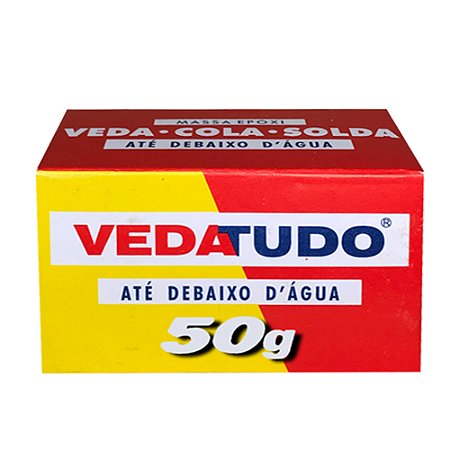 Adesivo Epóxi Massa Kit SOS Secagem Normal Subaquática 50g 6051 10 Unidades