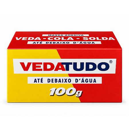 Adesivo Epóxi Massa Kit SOS Secagem Normal Subaquática 100g 5100 6 Unidades