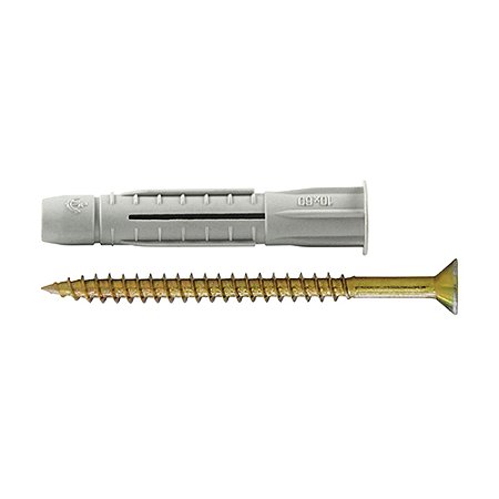 Bucha para Drywall ANCORA 10mm Com Parafuso 25 Peças