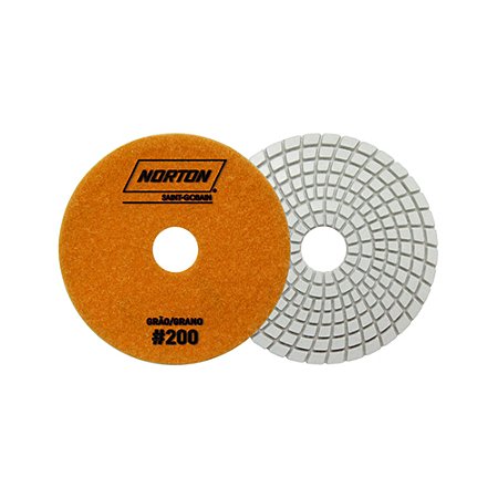 Disco Flexível Diamantado NORTON Brilho D’Água Grão 200