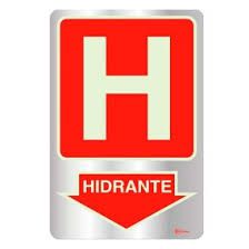 Placa Sinalizacao “HIDRANTE “ Fluorescente PVC 20x30cm 250BE