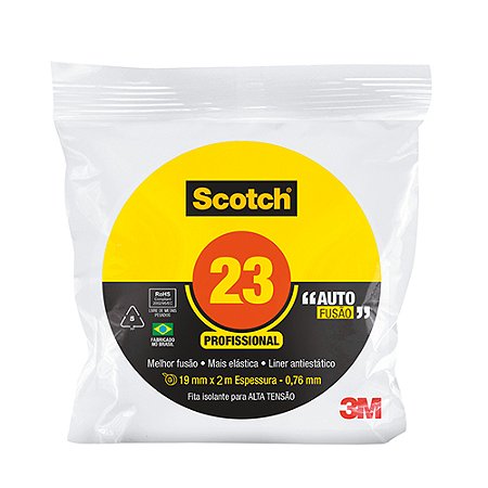 Fita Isolante 3M Alta Fusão/Tensão 5mx19mm H0002190405