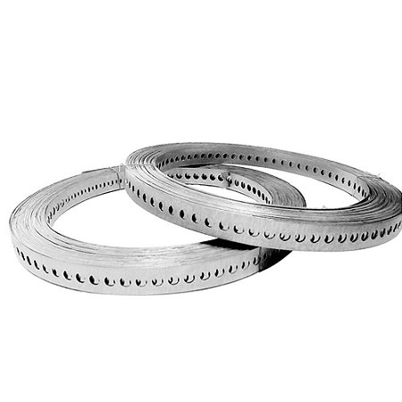 Fita de Aço Perfurada 0,65 x 17mm x 30m PERFILAÇO F1760