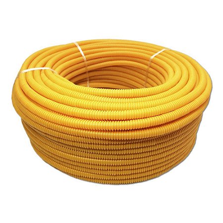 Conduite Corrugado Amarelo DINOPLAST 1/2"x100m