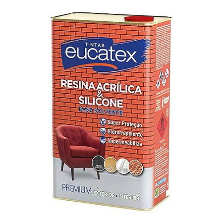 Resina Acrílica Incolor EUCATEX 05lt