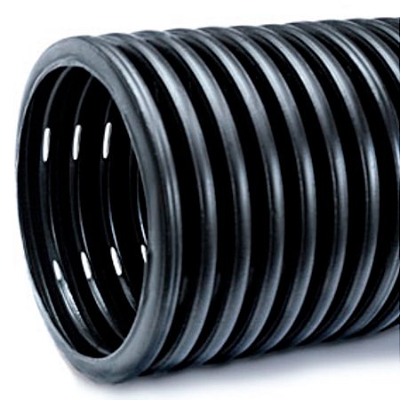 Dreno Corrugado 4" 100mm CIMFLEX Preto Rl c/ 50mt