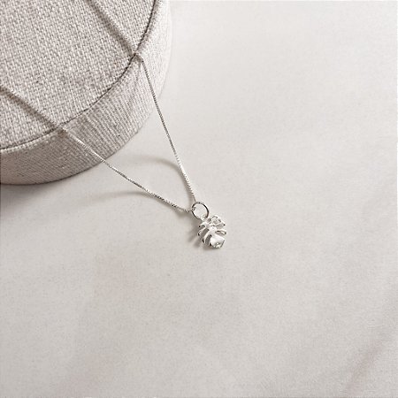 Colar pingente costela de adão 10mm 40cm