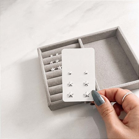 Brinco trio estrelas