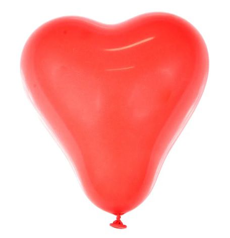 Balão Nº 6 Coração Vermelho São Roque C/ 50 Un